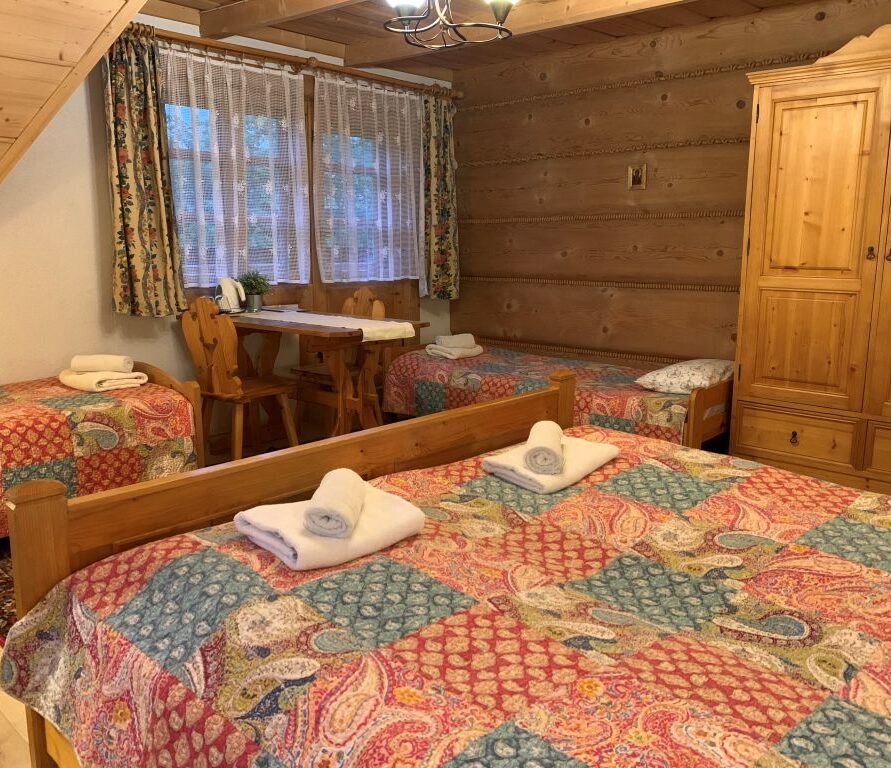 Large family room with balcony and private bathroom